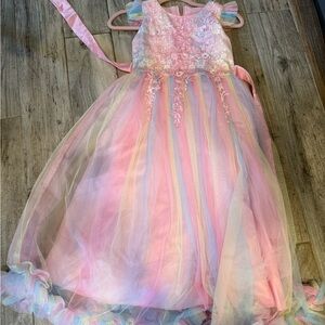 Pastel Rainbow Kids Dress